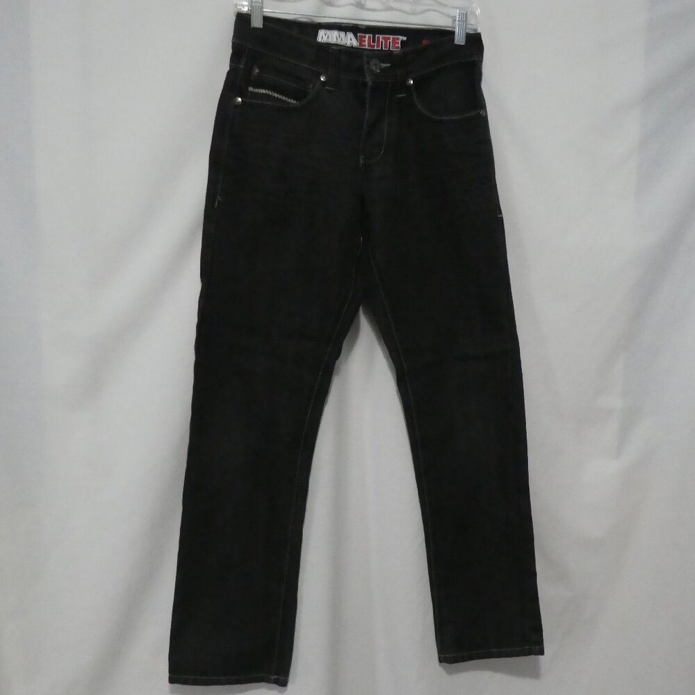 MMA ELITE | 28 x 30 | Slim Straight | Black Denim Jeans | NWOT